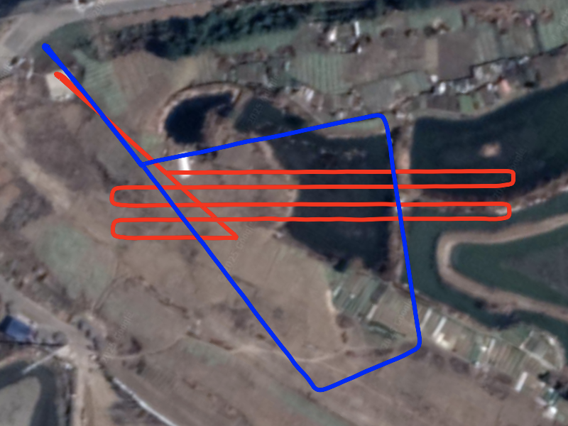 Flat Farmland Flight Path